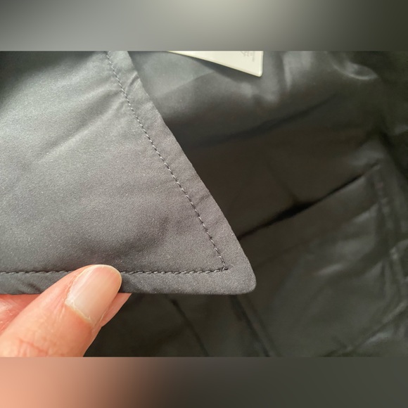 Zara Water Repellent Quilted Overshirt shirt Jacket Black button closure NWT - Picture 13 of 16